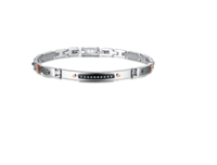 Armband Arkano Herr in Stahl Cubic Zirconia BAR06RN